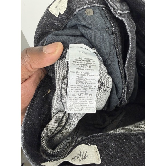 women's Madewell jeans Black 'The Momjean' Size 26 - Picture 10 of 10
